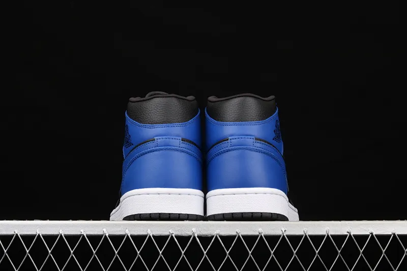 All categories Air Jordan Jordan series basketball shoes Air Jordan 1 Mid Air Jordan 1 Mid AJ1 Joe 1 black and blue China basketball shoes 554724-077